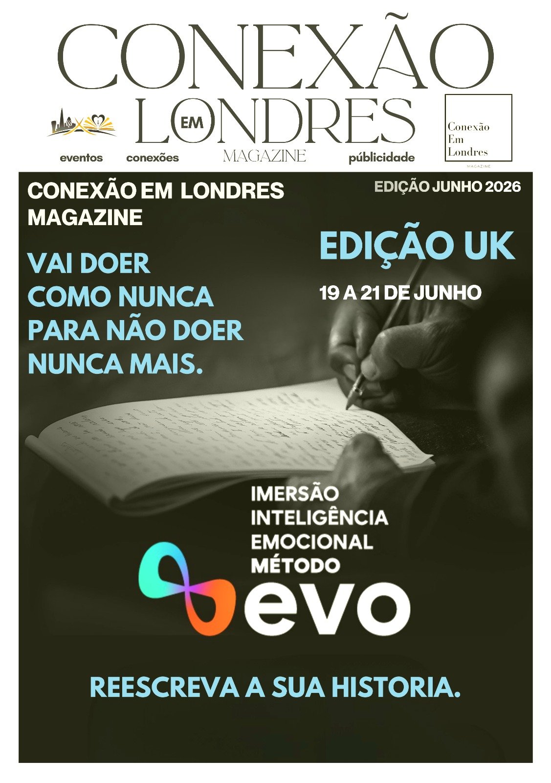 Capa Conexão Em Londres Magazine — Edição Junho 2026